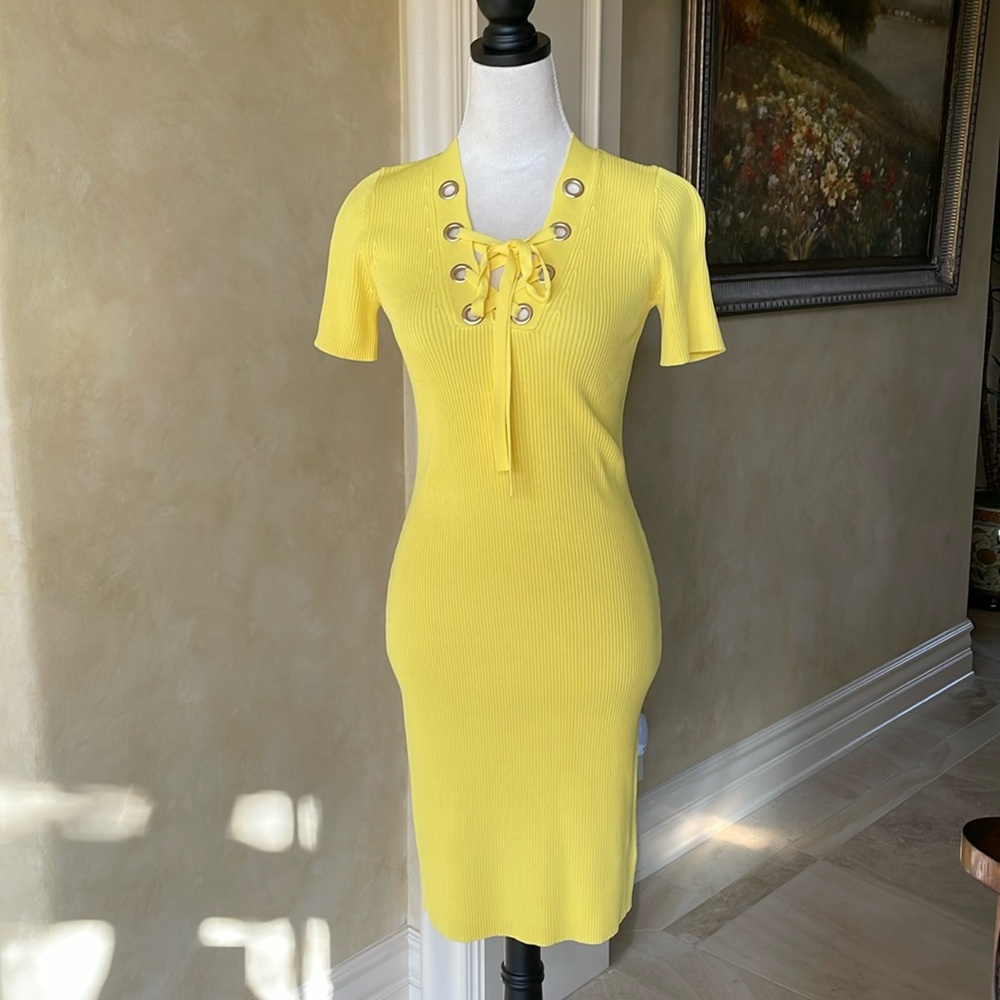 Michael Kors Yellow knit Dress